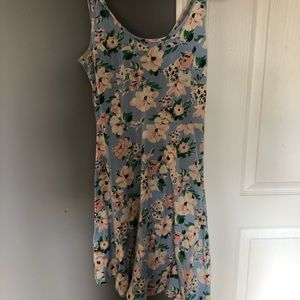 Floral baby blue dress